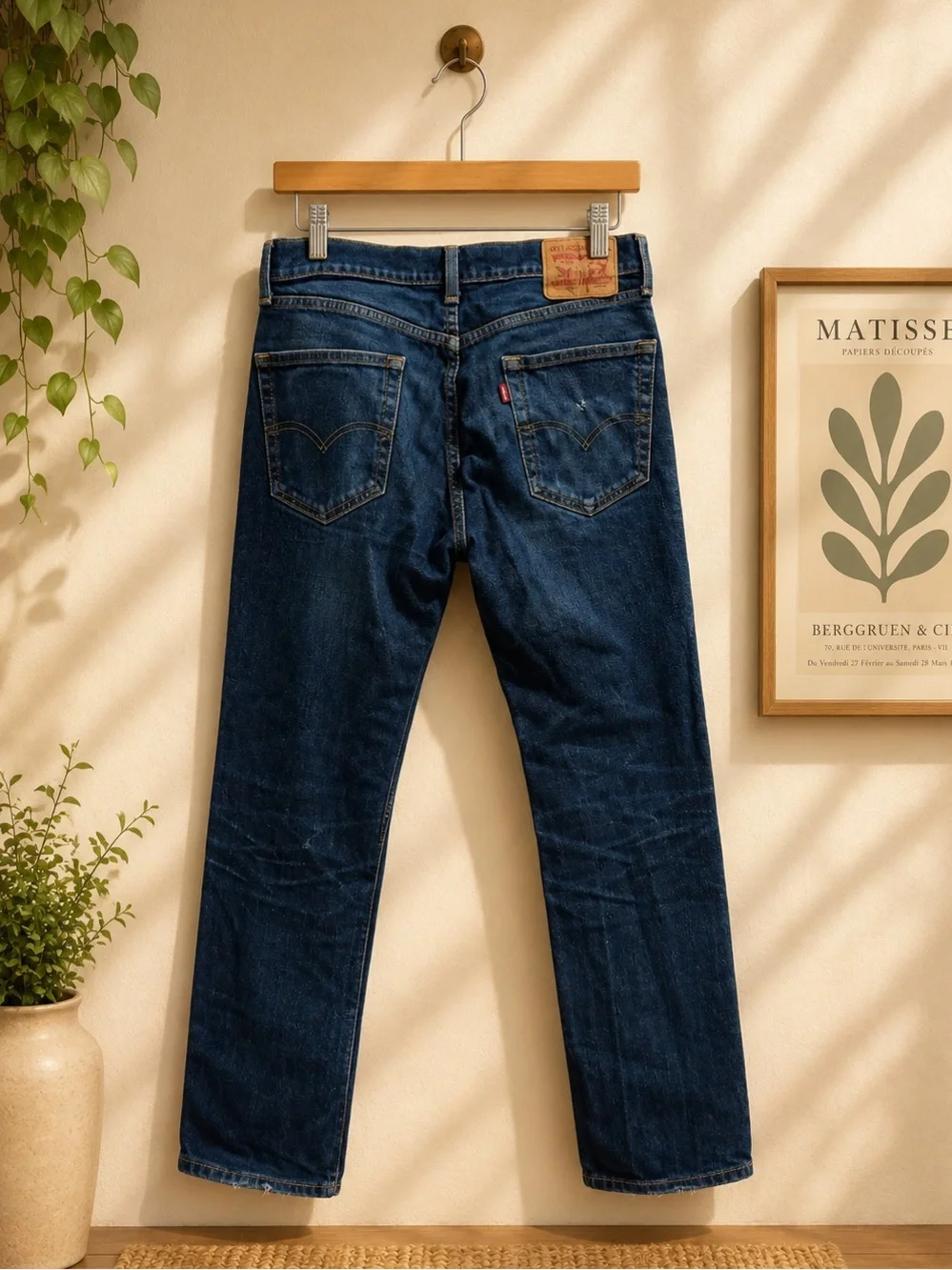 Levi's Indigo Blue Relaxed Straight Jeans